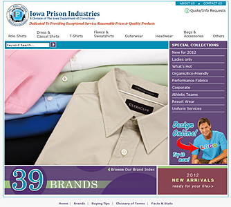 Apparel WebSite Screenshot