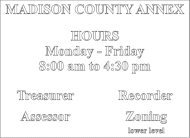 Image of Madison County Annex Pre-Spaced Text Decal