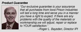IPI Product Guarantee