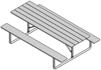 Picnic Table (Frame Only)