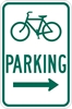 D4-3R: BICYCLE PARKING W/ RIGHT ARW 12X18 