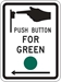 R10-4: PUSH BUTTON FOR GREEN W/ ARROW 9X12 - FR10-4-9X12