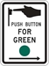 R10-4: PUSH BUTTON FOR GREEN W/ ARROW 9X12 - FR10-4-9X12