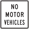 R5-3: NO MOTOR VEHICLES 24X24 