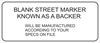 Street Marker Backer - Blank 