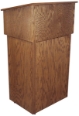 Mobile Lectern, Oak 