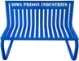 Personalized Park Bench, Cantilever Base 