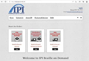 Link to Braille on Demand website