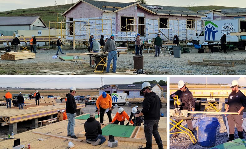 IPI - HFH wall build photos