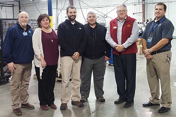 ISU Central Stores staff posed with IPI Mitchellville staff
