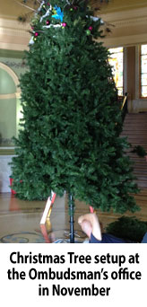 Christmas tree installation