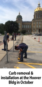 Curb removal & installation