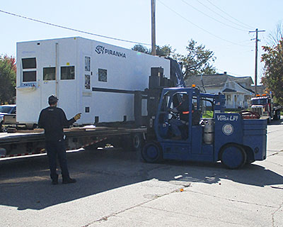 Laser delivery photo