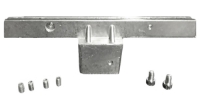 2-Way Street Marker HDW Set, 12" Blade Holder for 1-3/4" Sq Post 