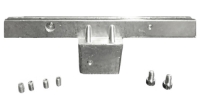 2-Way Street Marker HDW Set, 12" Blade Holder for 2" Sq Post 