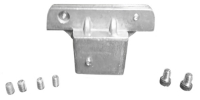 2-Way Street Marker HDW Set, 5-1/4" Blade Holder for 2" Sq Post 