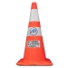 CONE 28" TRAFFIC WITH STRIPES & LOGO - FCONE28W-STRIPESLOGO
