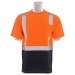 Short sleeve safety orange mesh shirt with black bottom and Class 2 reflective taping
