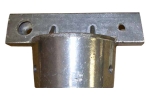 Extruded Street Marker Bracket, 5-1/4" Blade Holder for 2-3/8" Rd Post 