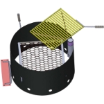 Fire Pit Grill 7-Gauge ADA, Surface Mount
