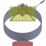 Fire Pit Grill 7-Gauge, Surface Mount