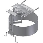 Fire Pit Grill, Surface Mount