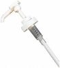 White plastic gallon dispenser pump with a long dip tube and a threaded cap.