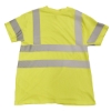 Short sleeve safety green t-shirt with Class 3 reflective striping