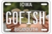 License Plate Wall Hanger, Small - FCUSTOMSM