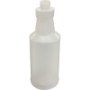 Translucent plastic spray bottle with a smooth neck and threaded neck finish.