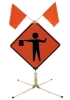 SPRING LOADED SIGN STAND W/ ALUMINUM LEGS 