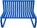 Steel Slat Bench (Cantilever Base)  - FBENCHSLATCANT