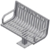 Steel Slat Bench (Pedestal Base) - FBENCHSLATPED