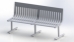 Steel Slat Bench (T-Leg Base) - FBENCHSLATTLEG