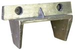 Street Marker Bracket, 5-1/4" Blade Holder for Wood Post 