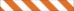Type 3 barricade panel with alternating orange and white diagonal striping.