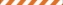 8-foot Type 3 barricade panel with alternating orange and white diagonal striping.