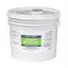 White 35 lb plastic pail of Works Great Laundry Detergent Powder Concentrate with a green and grey label.