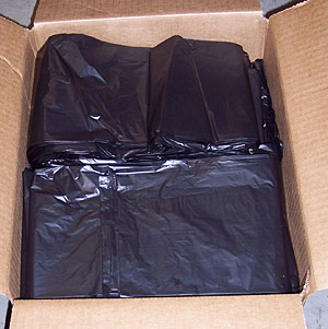 24" x 24" Starseal Black Bags 