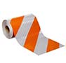 BARRICADE SHEETING ORANGE-WHITE 7.75X50 