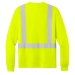 CornerStone ANSI 107 Class 2 Black Bottom Pocket T-Shirt, Long Sleeve - FHIVISTEECS207