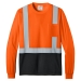 CornerStone ANSI 107 Class 2 Black Bottom Pocket T-Shirt, Long Sleeve - FHIVISTEECS207