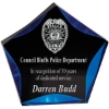 Black/Blue Luminary Star Acrylic Award 