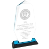 9" Blue Octagon Point Impress Acrylic Award 