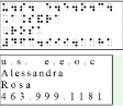Braille Business Cards 