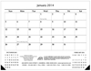Monthly Desk Pad Calendar, 17x22 