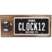 License Plate Plaque with Clock - FCLKLICPLATE