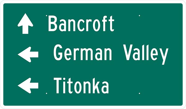 DESTINATION SIGN, 3 LINE 