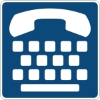 D9-21: TELECOMMUNICATION DEV FOR THE DEAF SYMBOL 30X30 