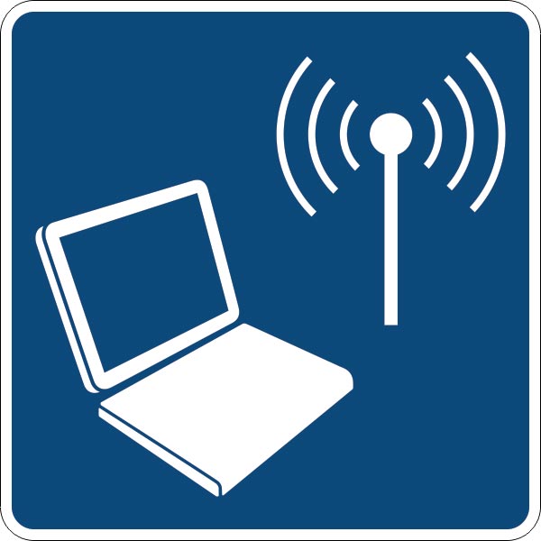 D9-22: WIRELESS INTERNET SYMBOL 30X30 